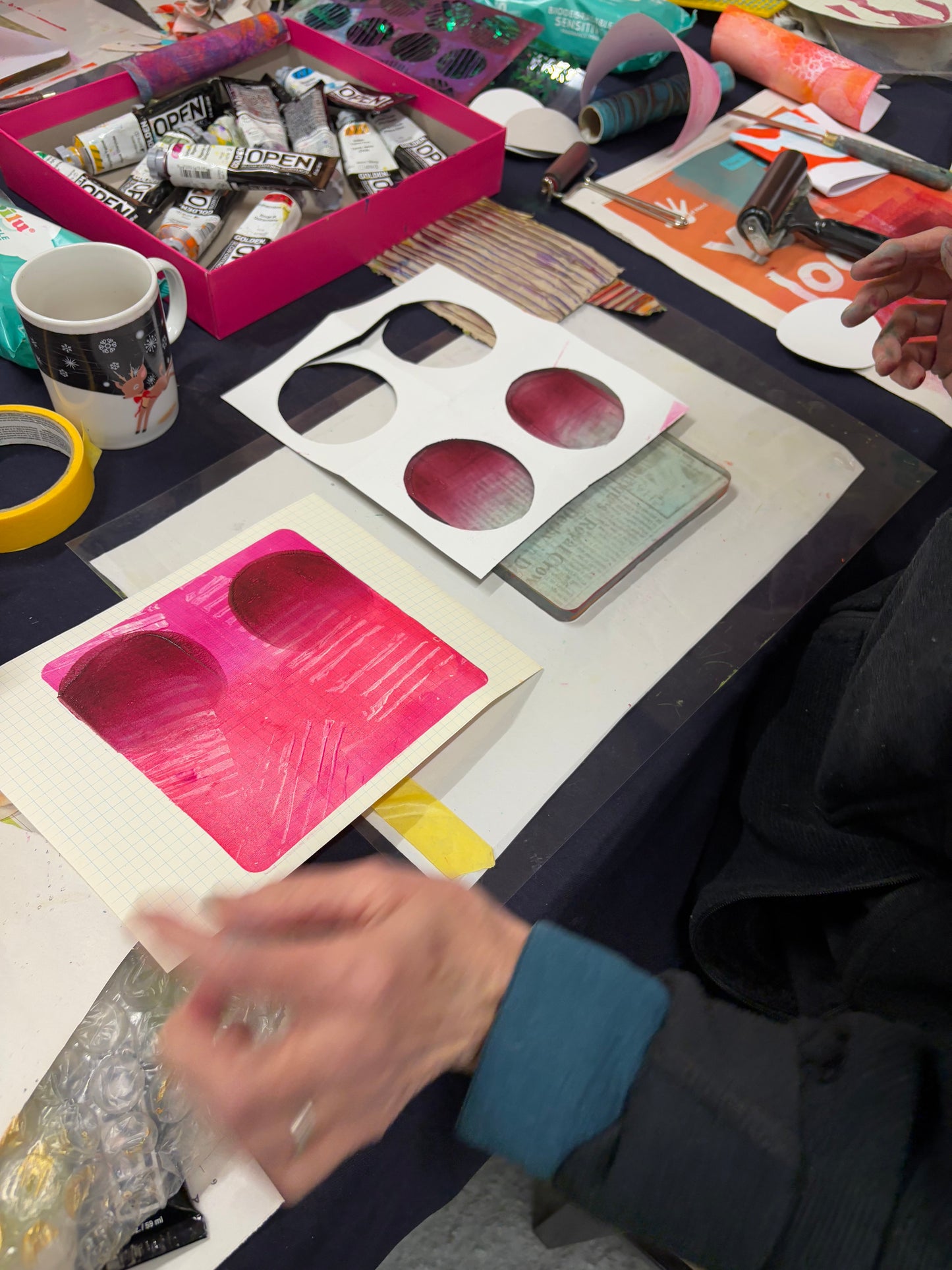 Monoprinting with Gellplates in Staple Hill