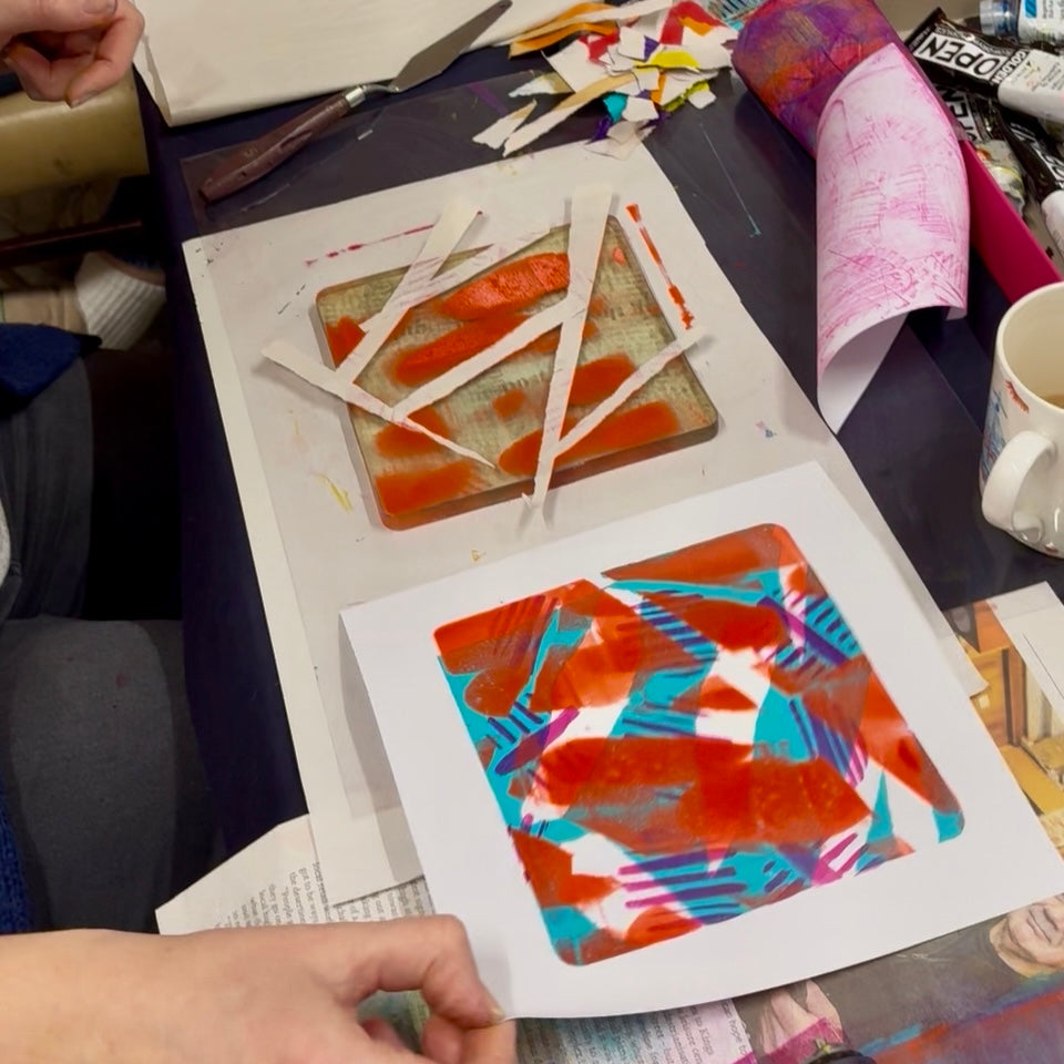 Monoprinting with Gellplates in Staple Hill