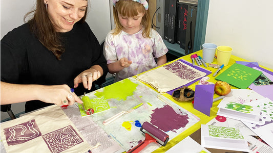 Family Printmaking: Print a Tote or Pencil Case